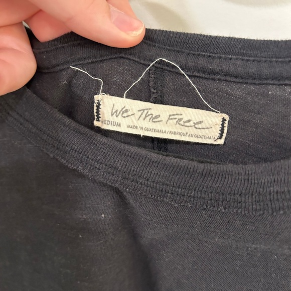 Free People Black Tee - Picture 3 of 3